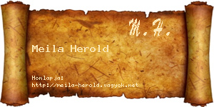 Meila Herold névjegykártya